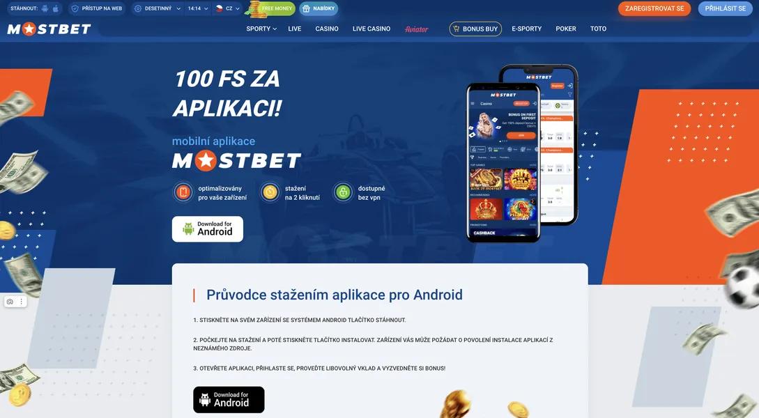 Mostbet App a možnosti download